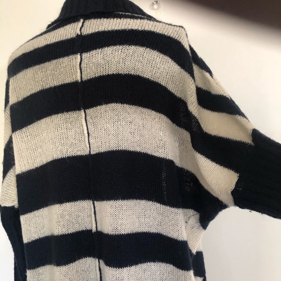 Quinn Stripe Open Front Cardigan Sweater - Picture 5 of 8